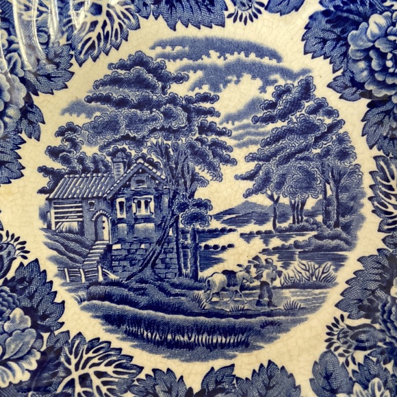 Wood & Sons England Set of 2 Woodsware “Enoch Wood’s English Scenery” 7.5in Bowl - Picture 3 of 8